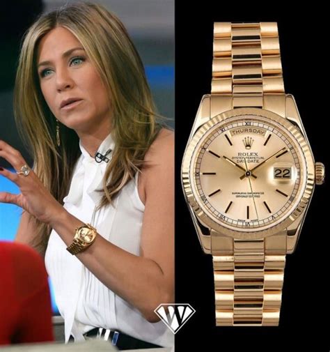 jennifer aniston rolex|celebrity watches with rolex.